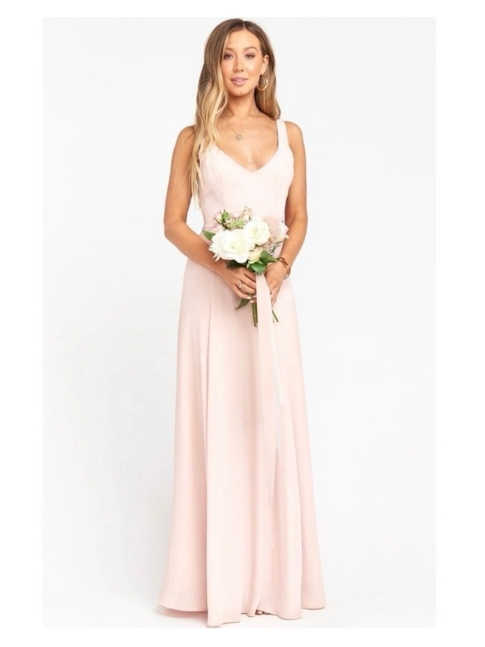 Jenn Maxi Dress Dusty Blush Crisp
